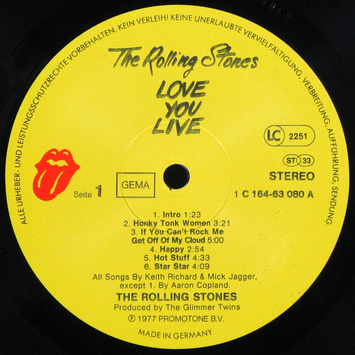 LP Rolling Stones — Love You Live (2LP) фото 3
