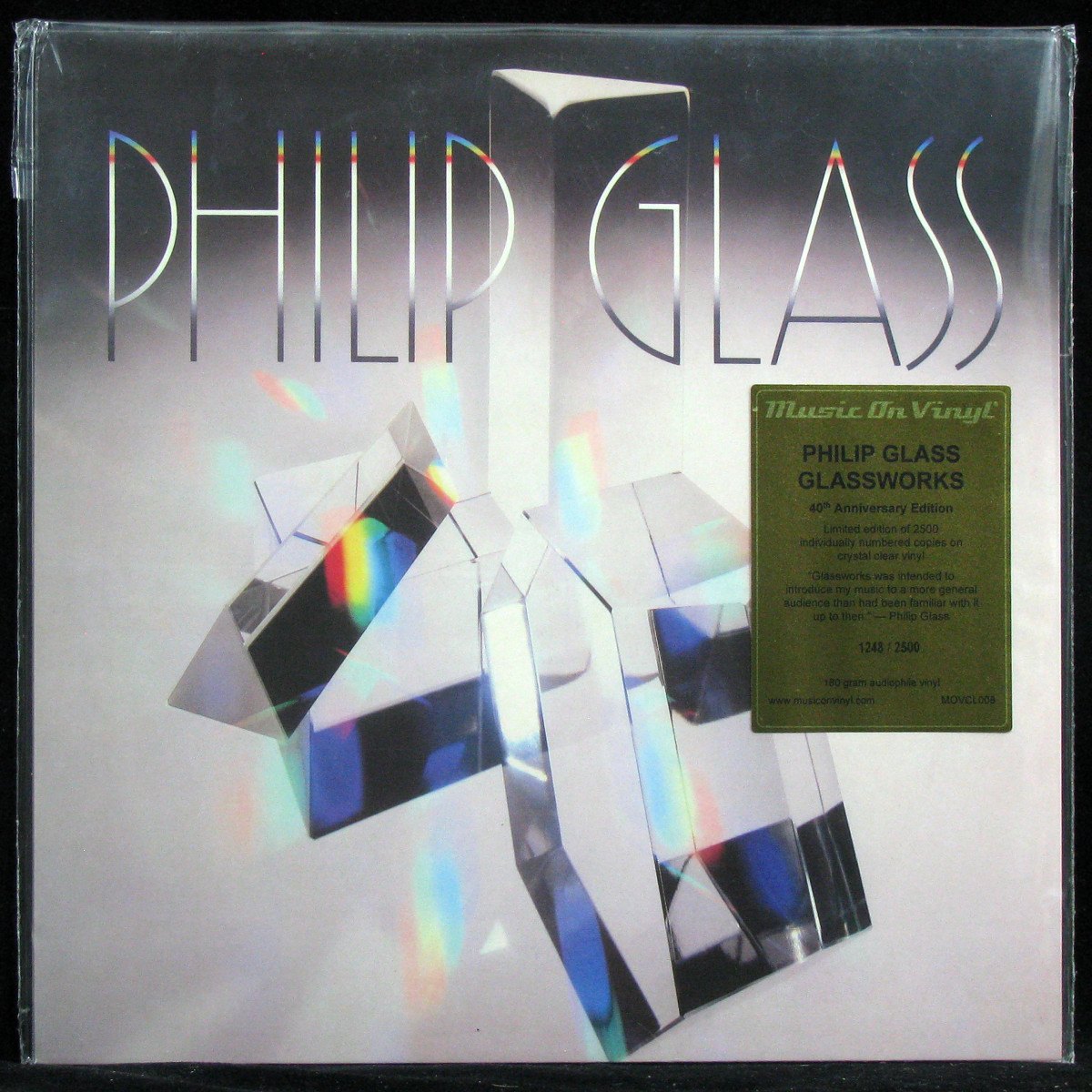 LP Philip Glass — Glassworks (coloured vinyl) фото