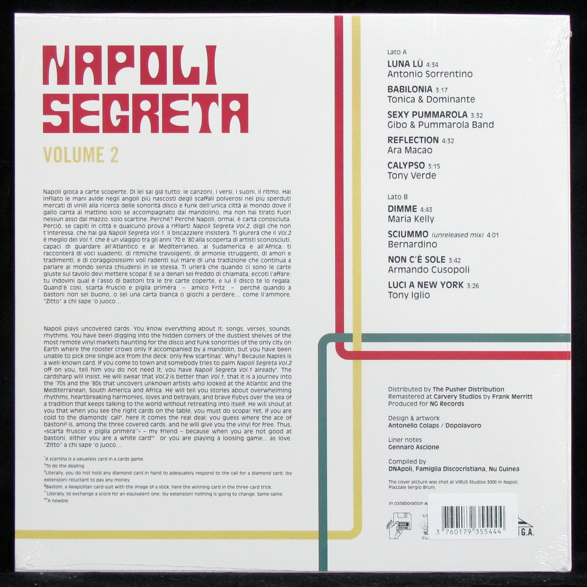 LP V/A — Napoli Segreta Volume 2 фото 2