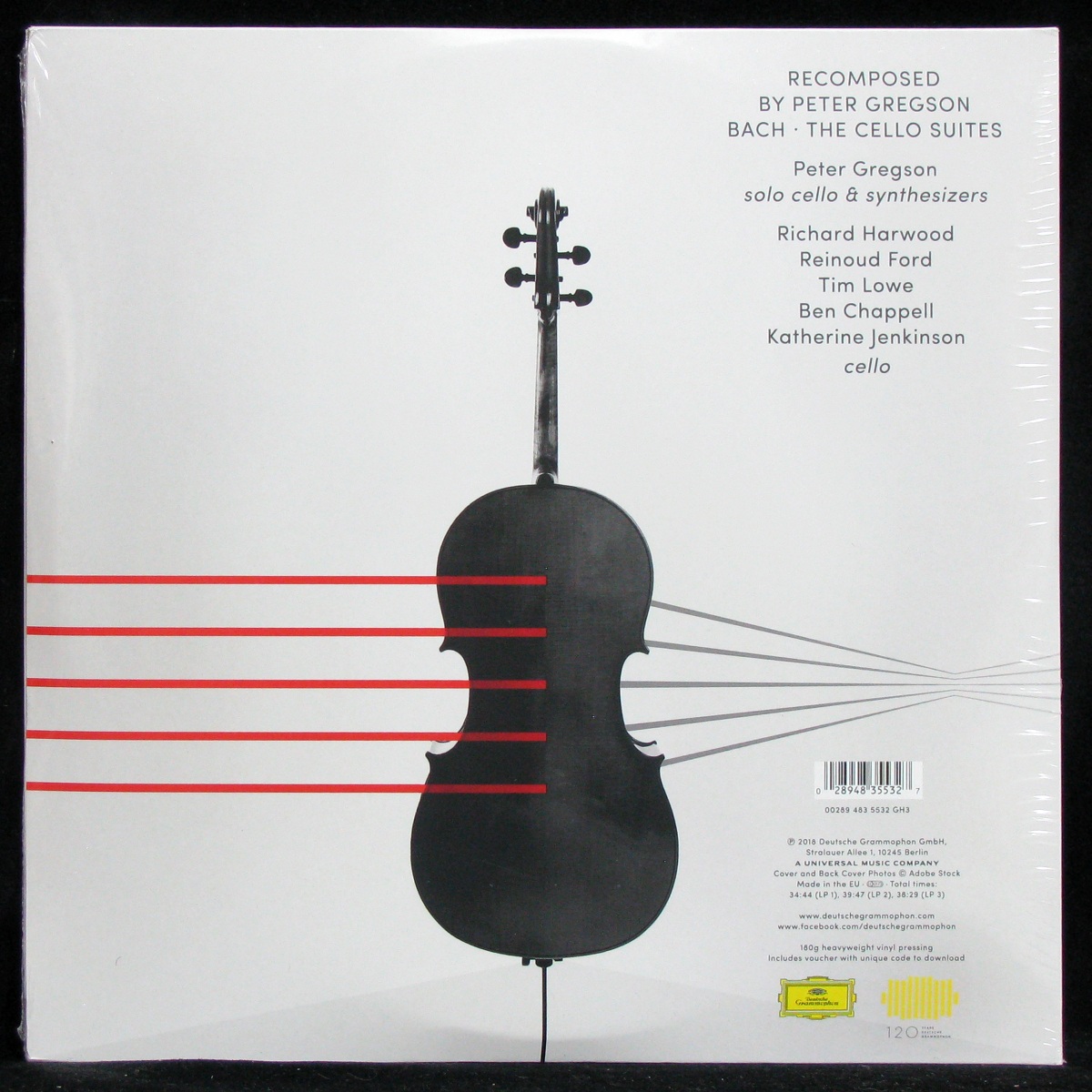 LP Peter Gregson — Recomposed By Peter Gregson: Bach - The Cello Suites (3LP) фото 2