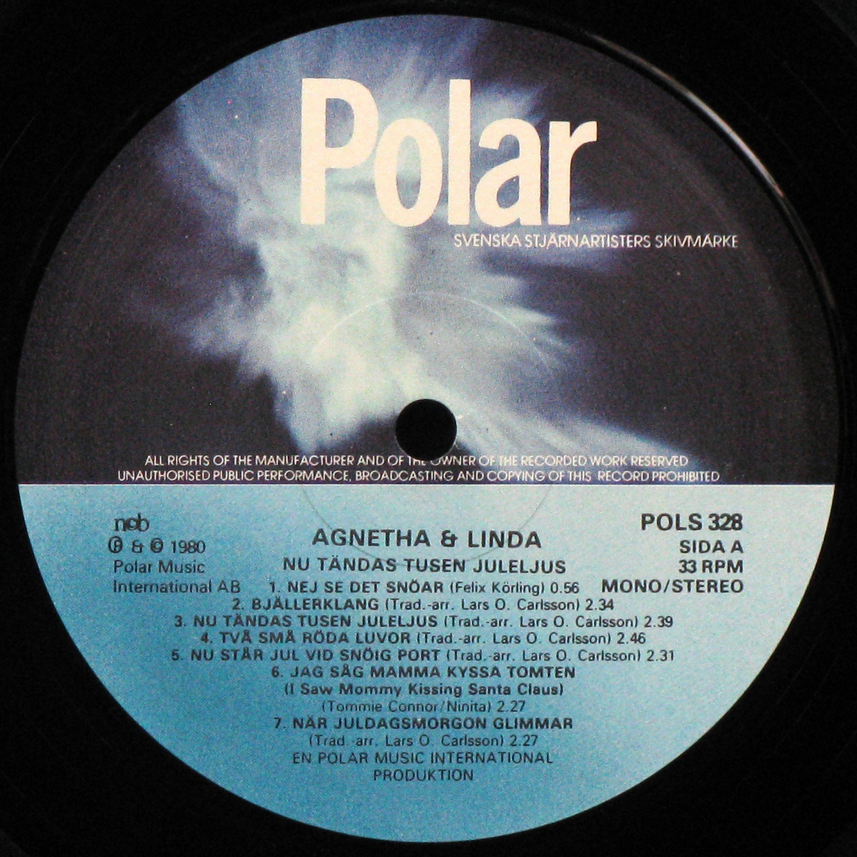 LP Agnetha & Linda — Nu Tandas Tusen Juleljus фото 2