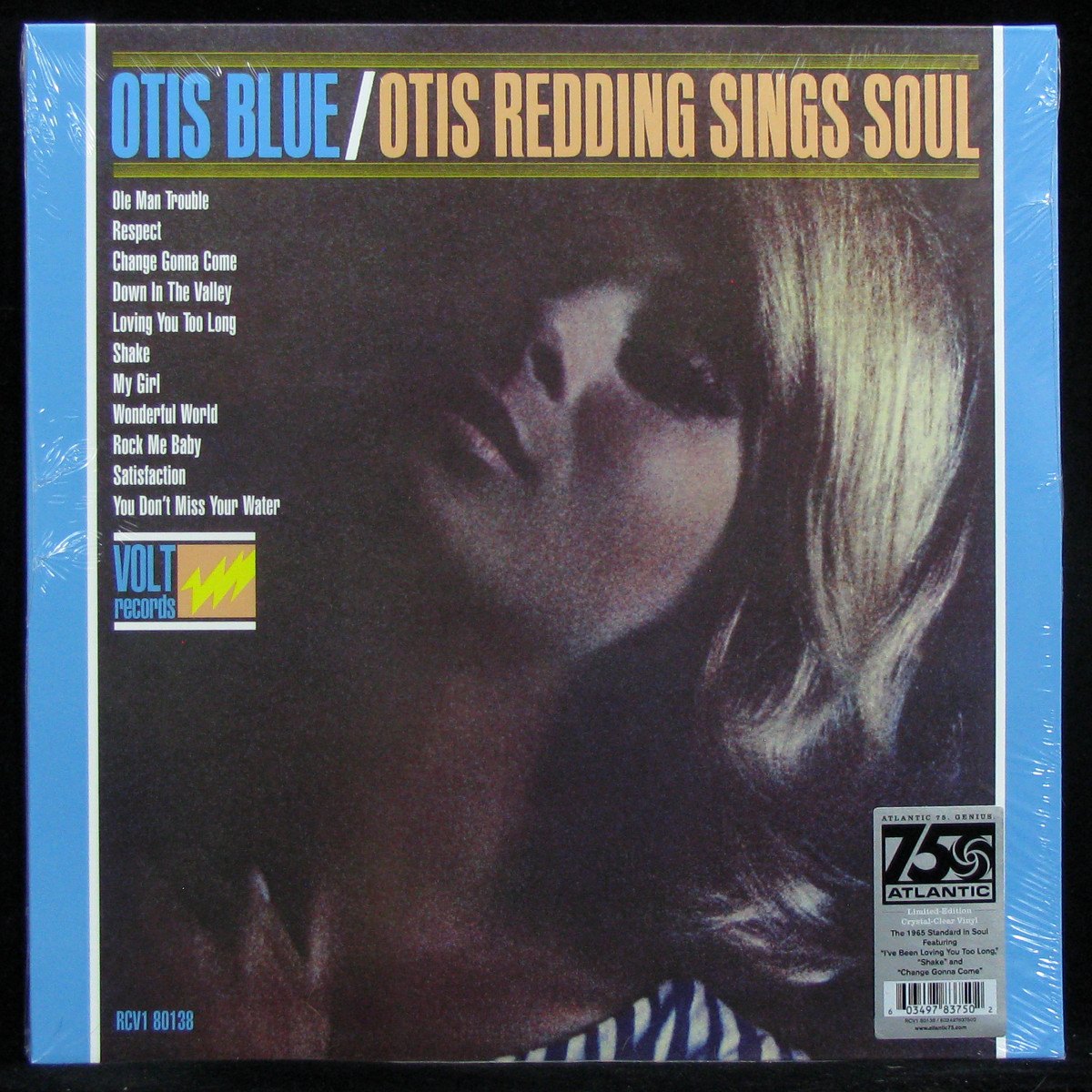 LP Otis Redding — Otis Blue / Otis Redding Sings Soul (clear vinyl, mono) фото