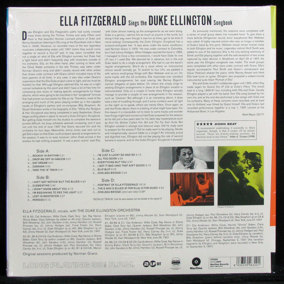 LP Ella Fitzgerald — Sings The Duke Ellington Songbook (2LP) фото 2