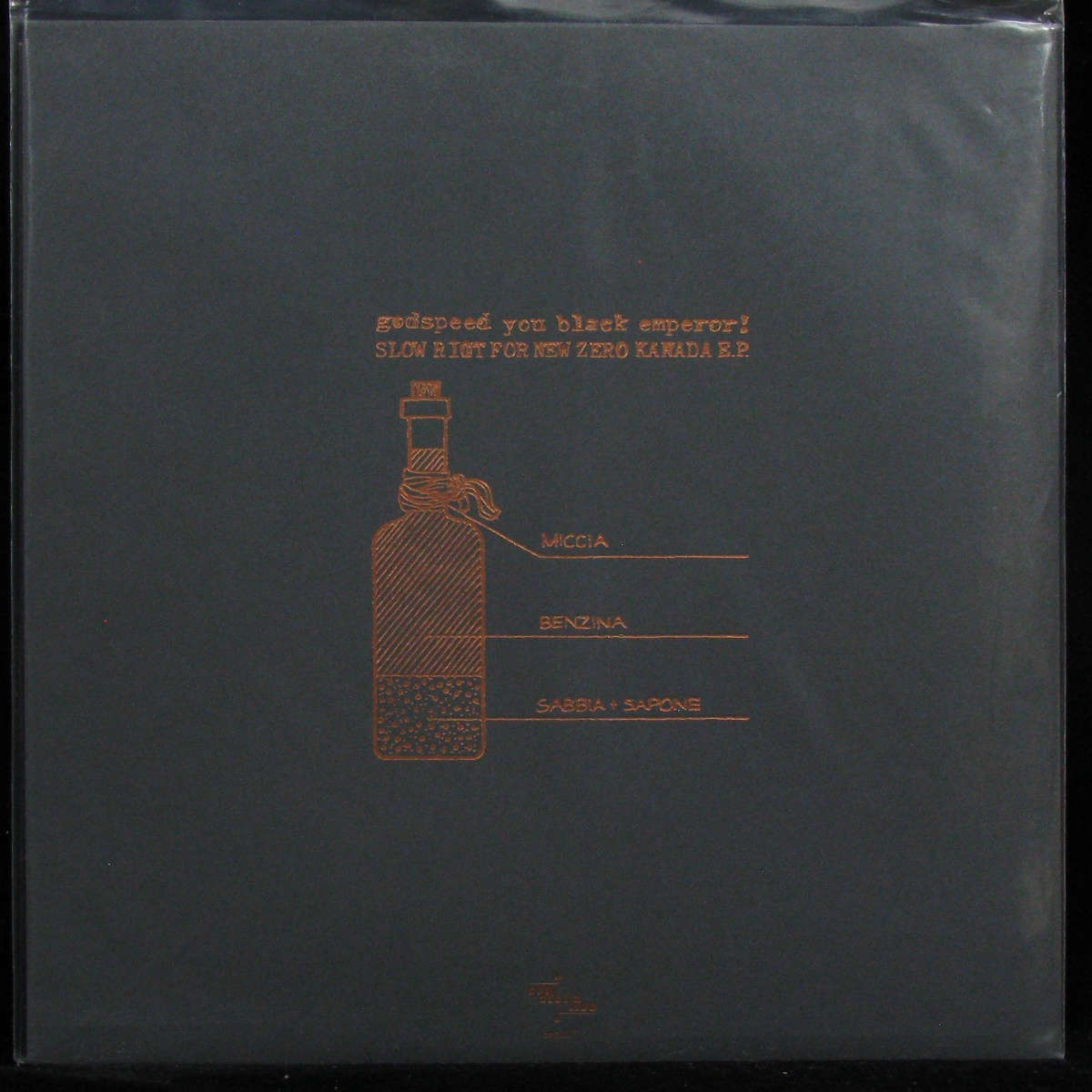 LP Godspeed You Black Emperor! — Slow Riot For New Zero Kanada (EP, maxi) фото 2