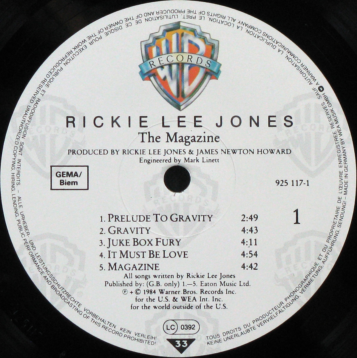 LP Rickie Lee Jones — Magazine фото 2