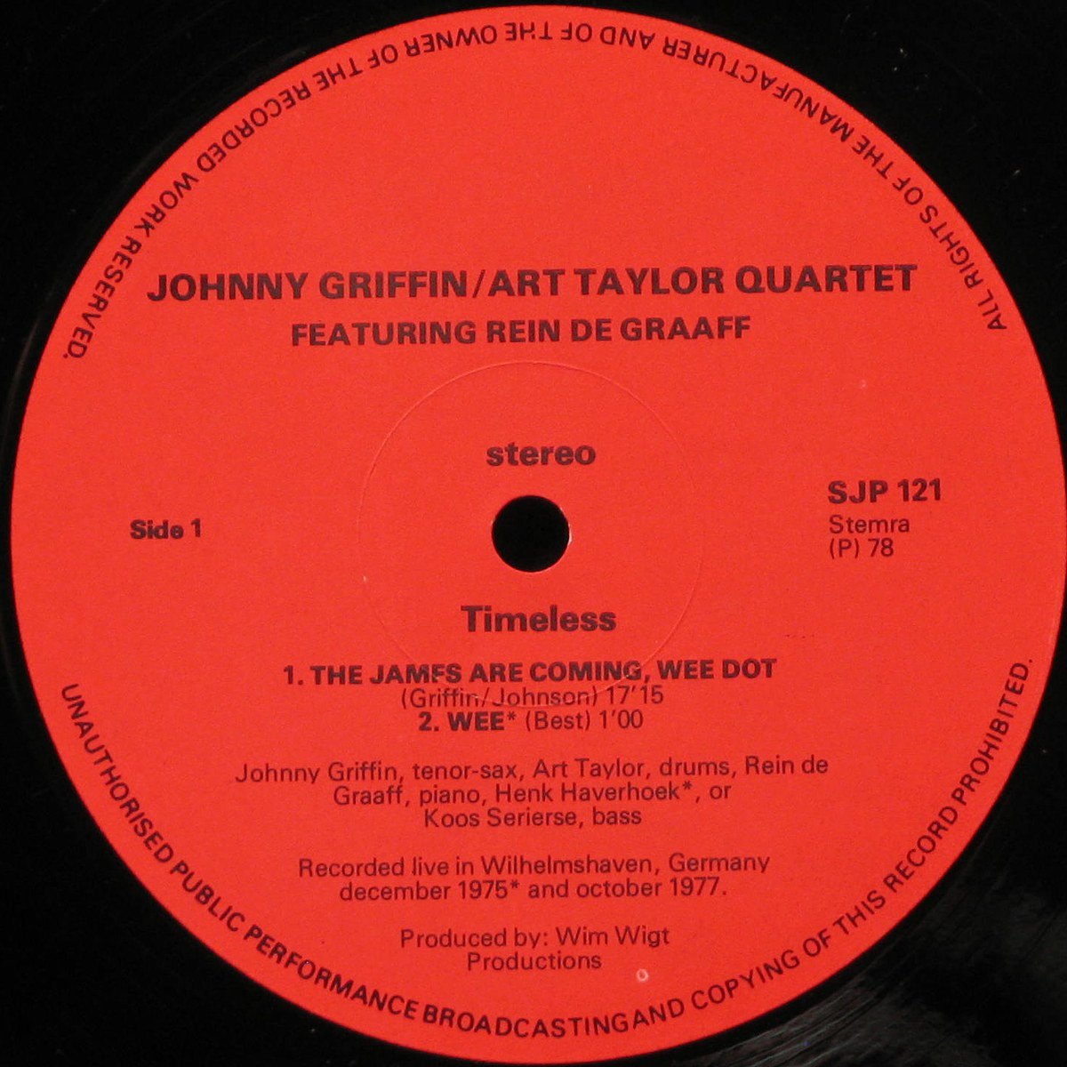 LP Johnny Griffin / Art Taylor Quartet — Jamfs Are Coming! фото 2