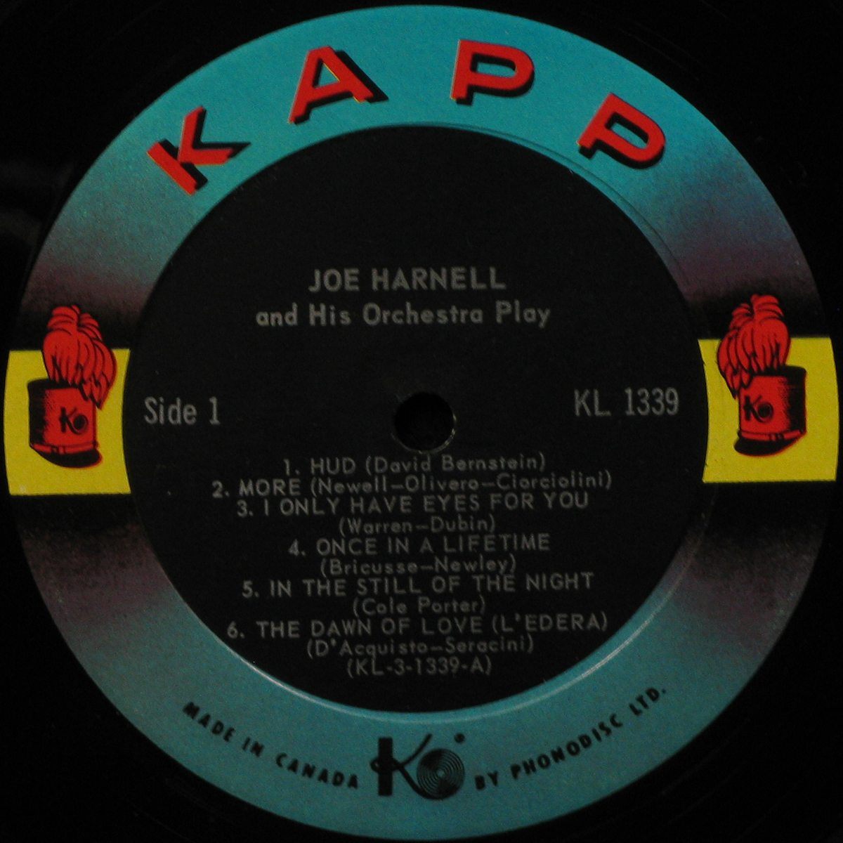 LP Joe Harnell And His Orchestra — Joe Harnell & His Orchestra Play (mono) фото 3