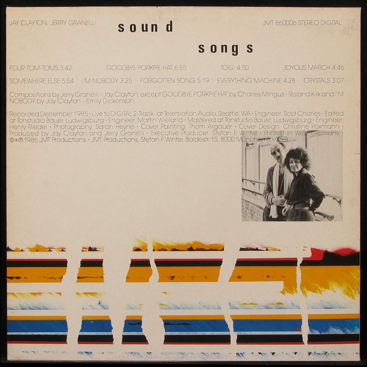 LP Jay Clayton / Jerry Granelli — Sound Songs фото 2