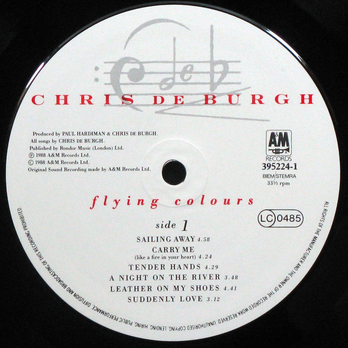 LP Chris De Burgh — Flying Colours фото 2