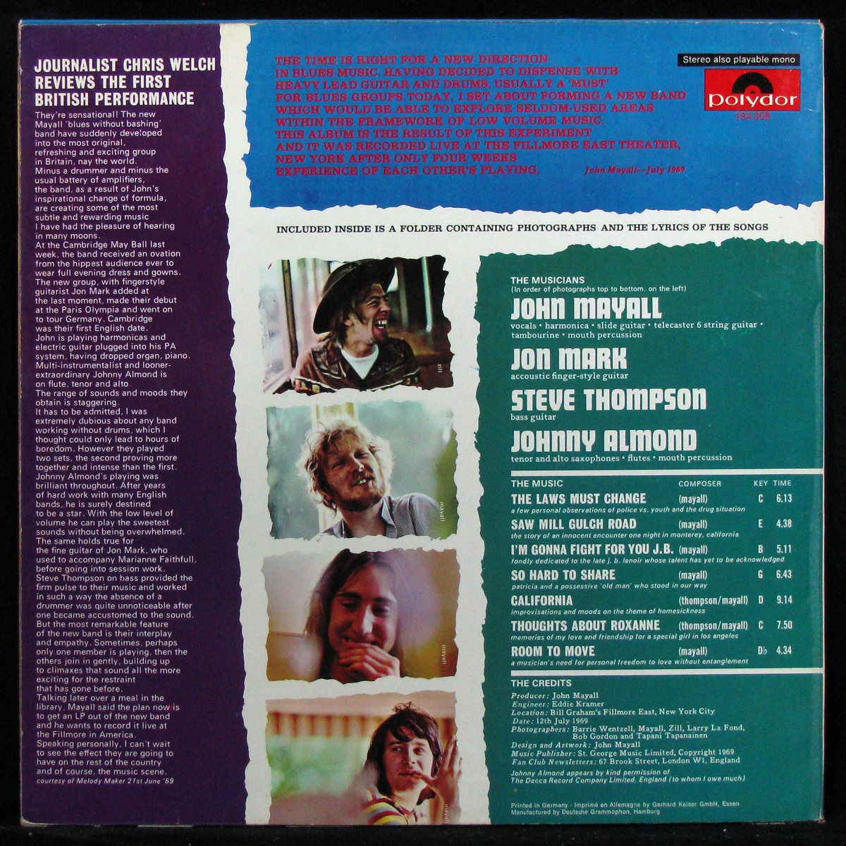 LP John Mayall — Turning Point фото 2