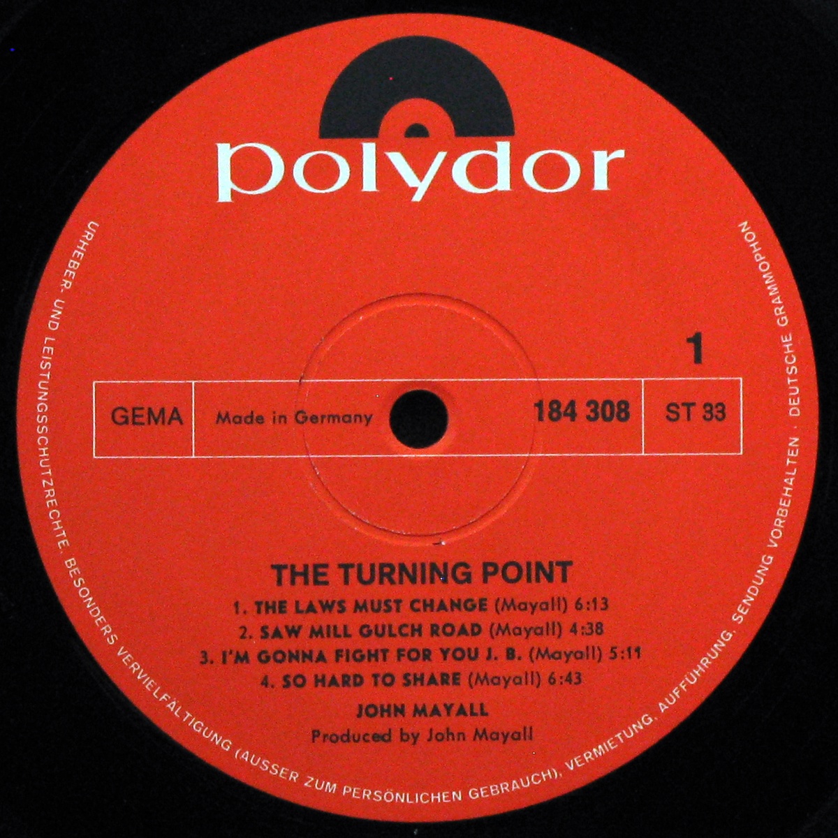 LP John Mayall — Turning Point фото 3