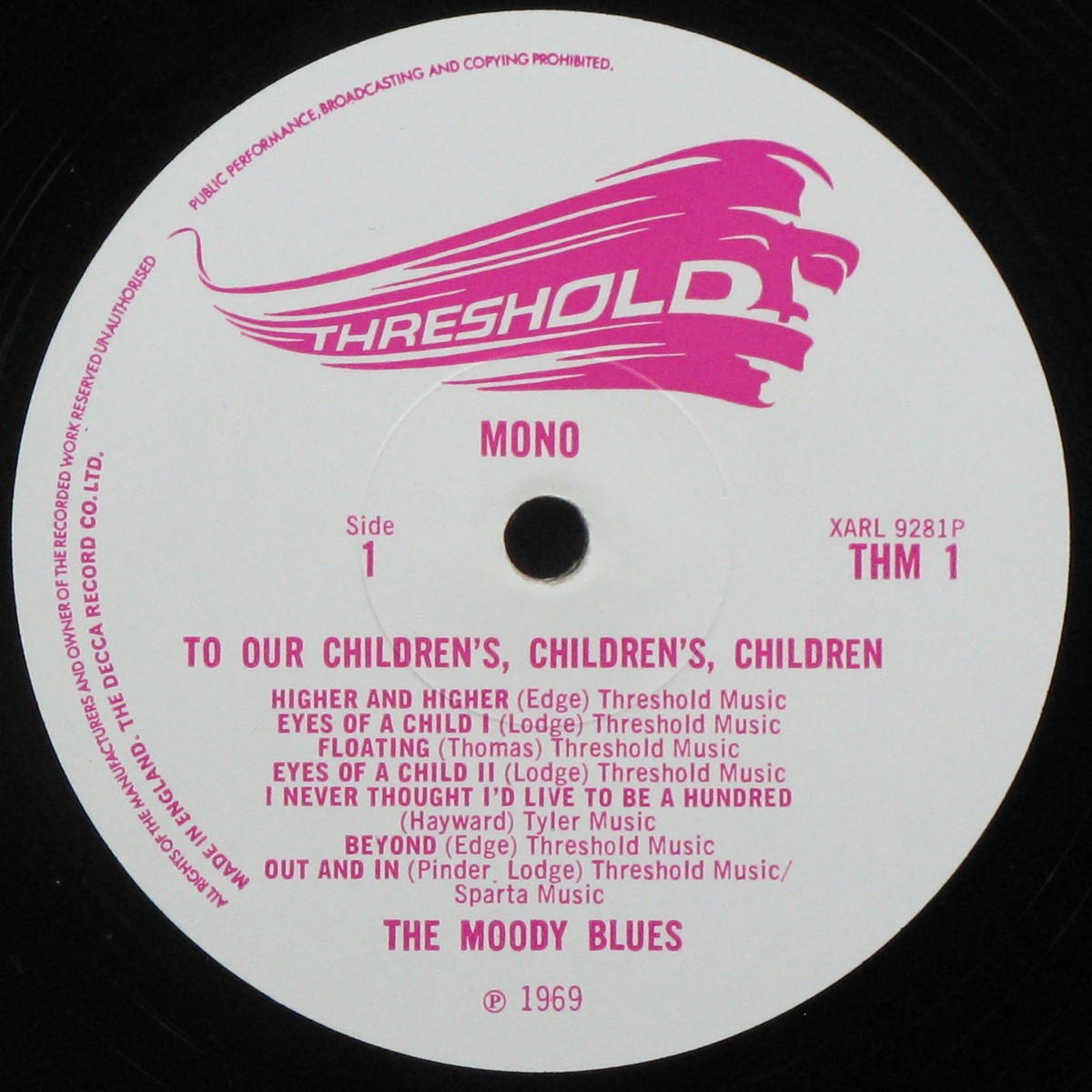 LP Moody Blues — To Our Childrens Childrens Children (mono) фото 3