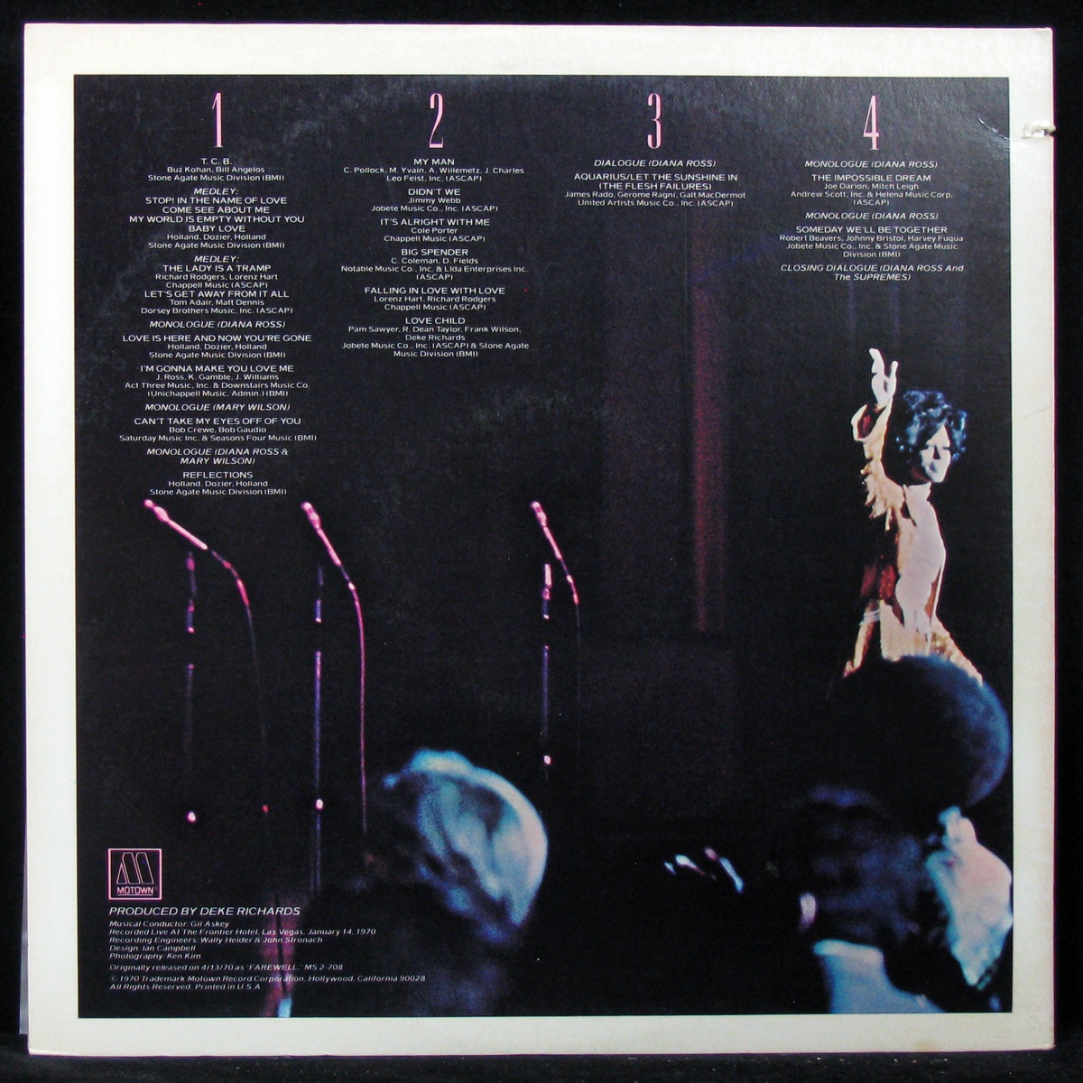 LP Diana Ross & The Supremes — Captured Live On Stage! (2LP) фото 2