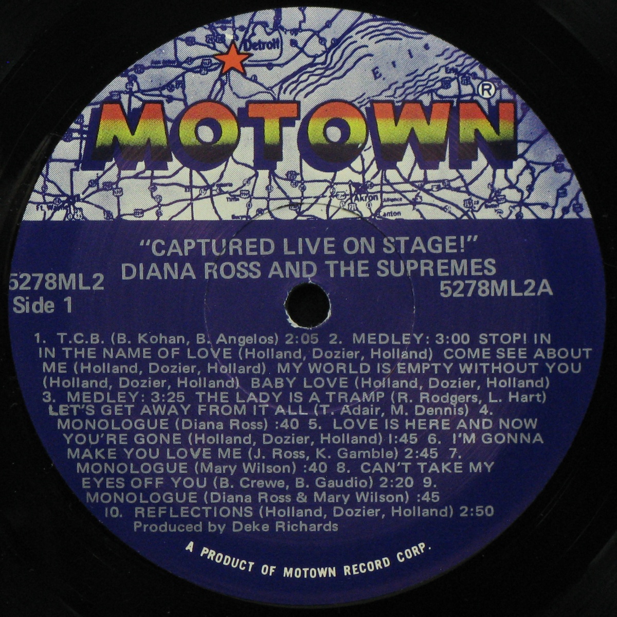 LP Diana Ross & The Supremes — Captured Live On Stage! (2LP) фото 3