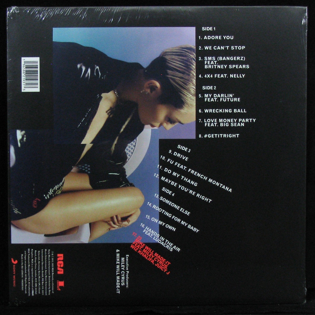 LP Miley Cyrus — Bangerz  (2LP, coloured vinyl, + poster) фото 2
