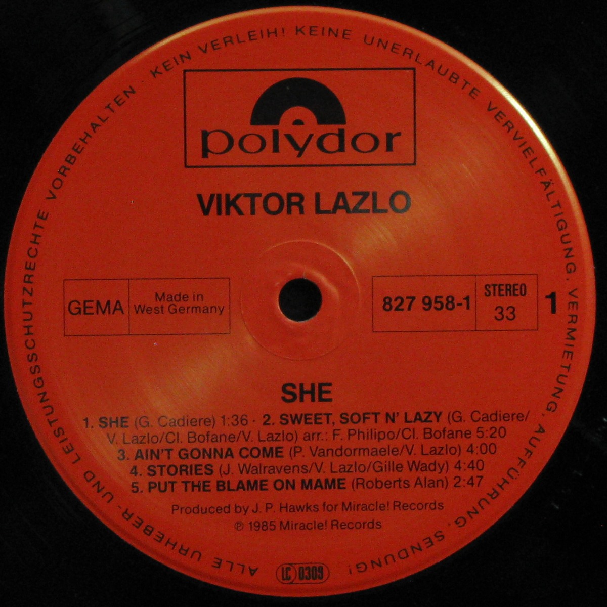 LP Viktor Lazlo — She фото 2