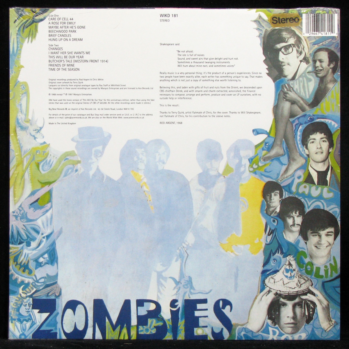 LP Zombies — Odessey & Oracle фото 2