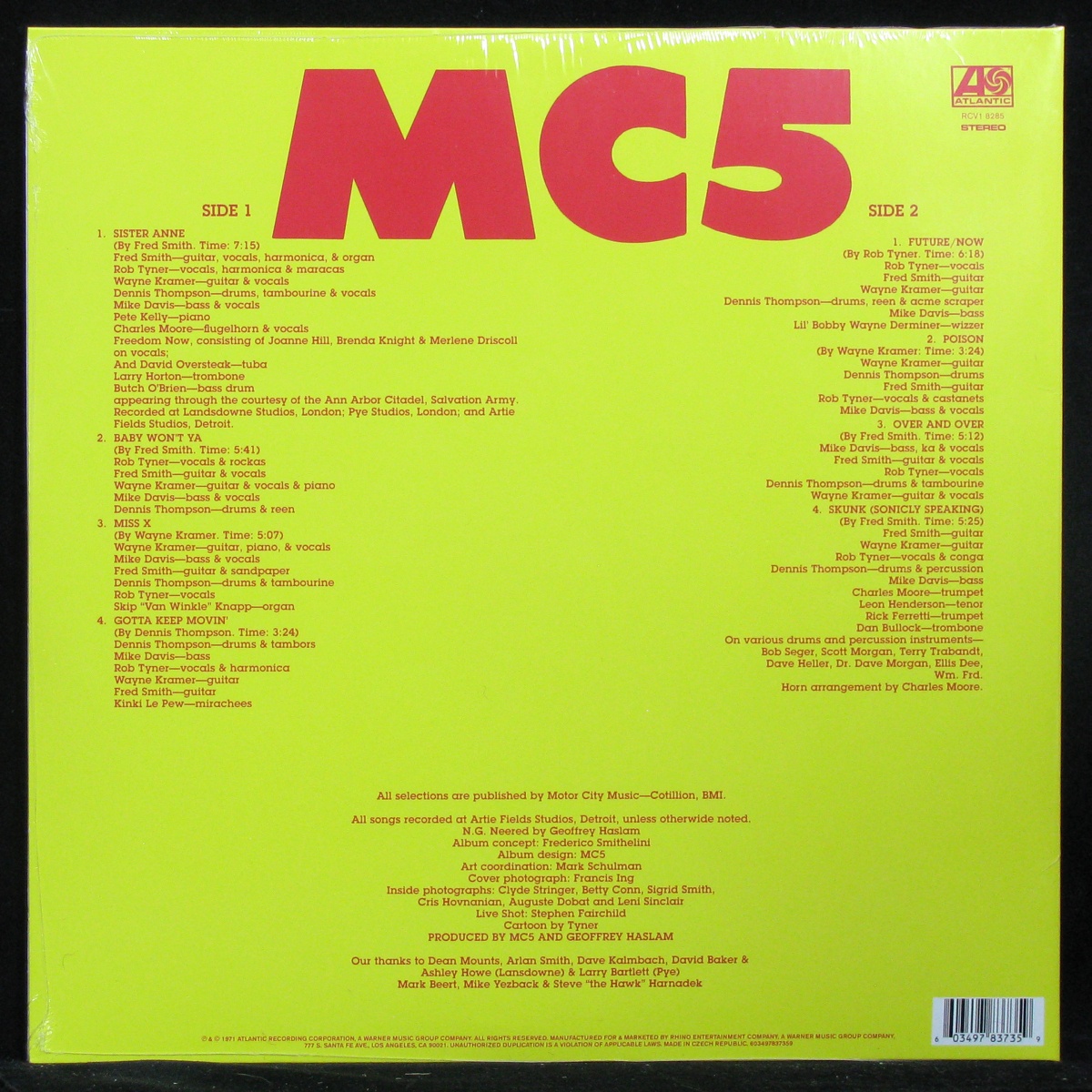 LP MC 5 — High Time (coloured vinyl) фото 2