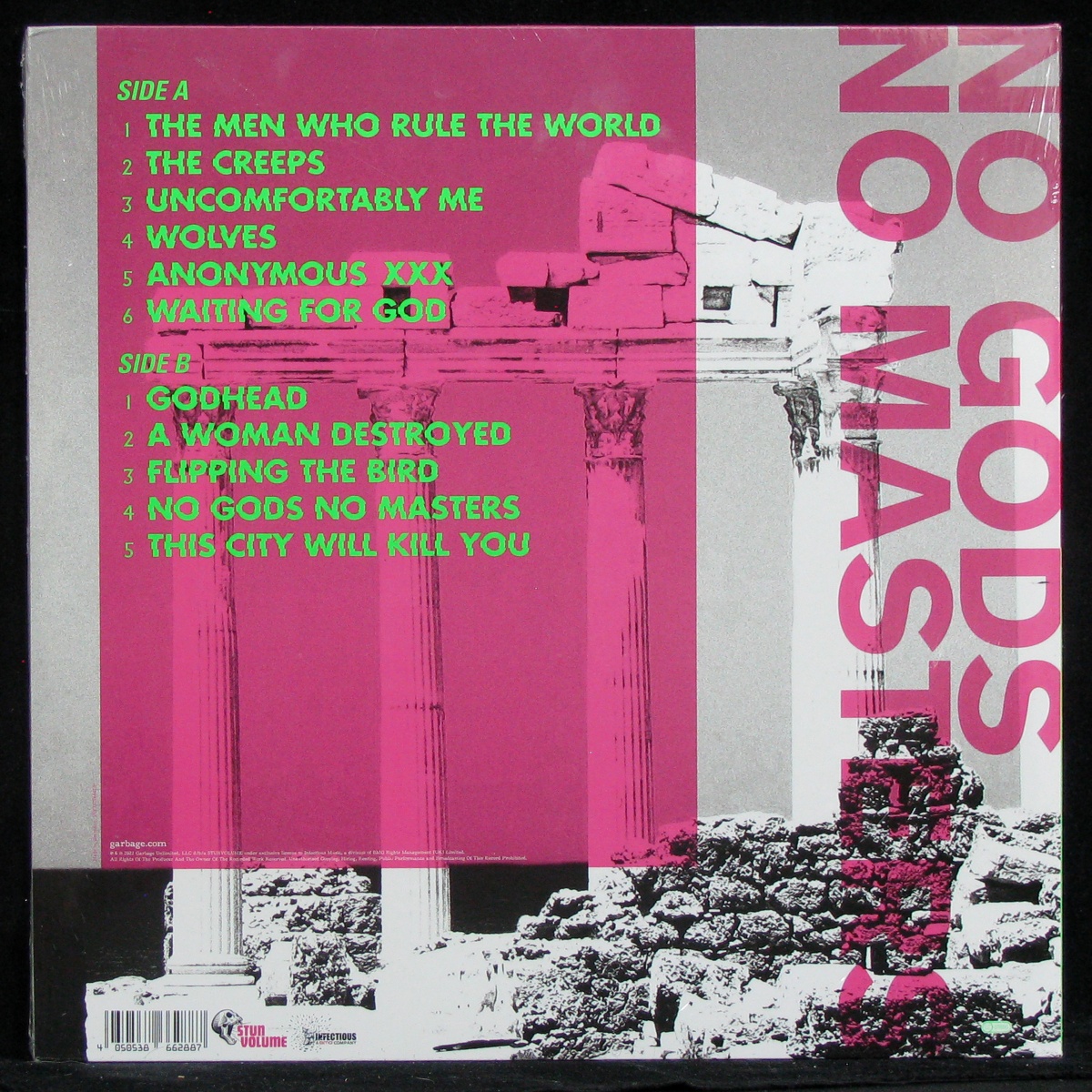LP Garbage — No Gods No Masters (coloured vinyl) фото 2