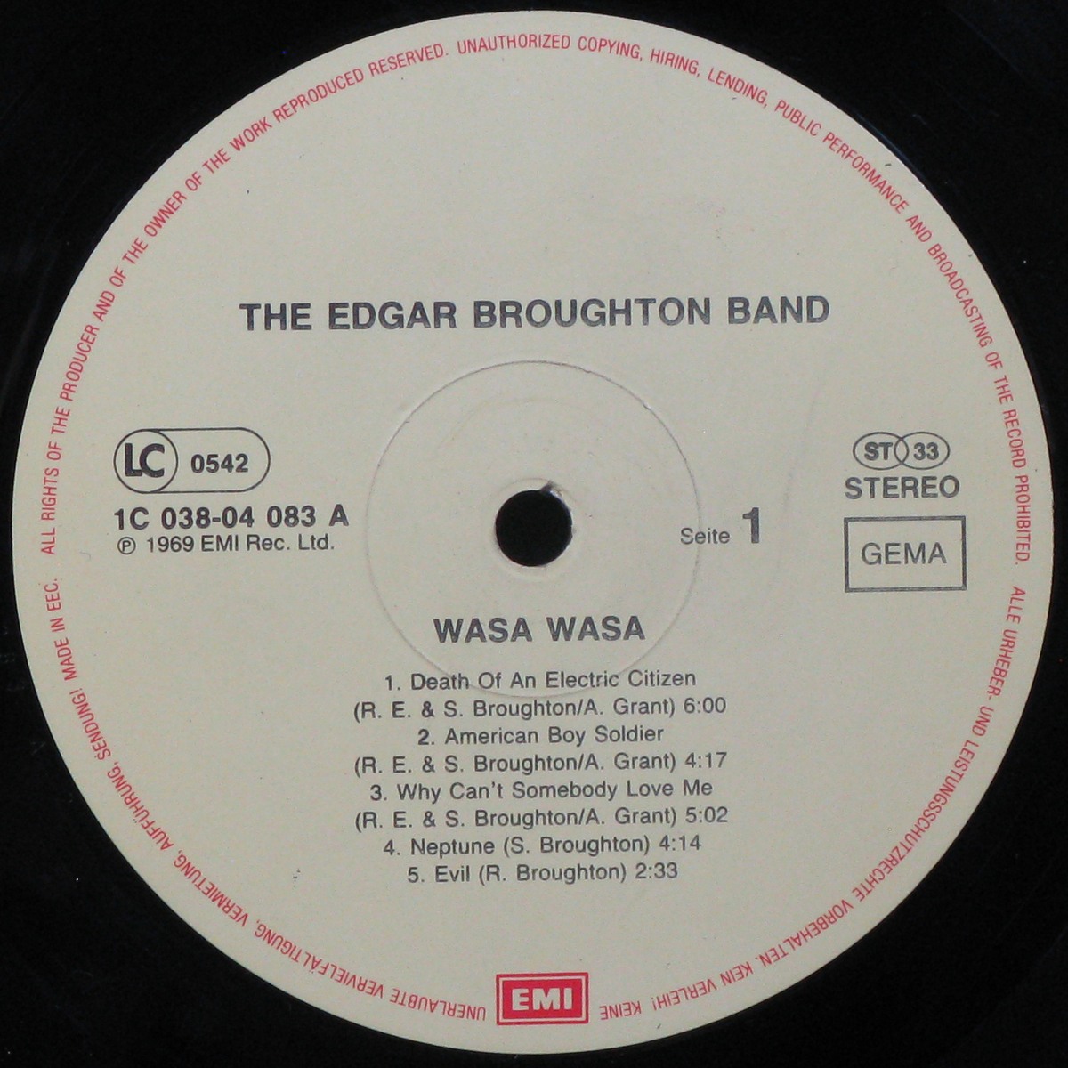 LP Edgar Broughton Band — Wasa Wasa фото 3