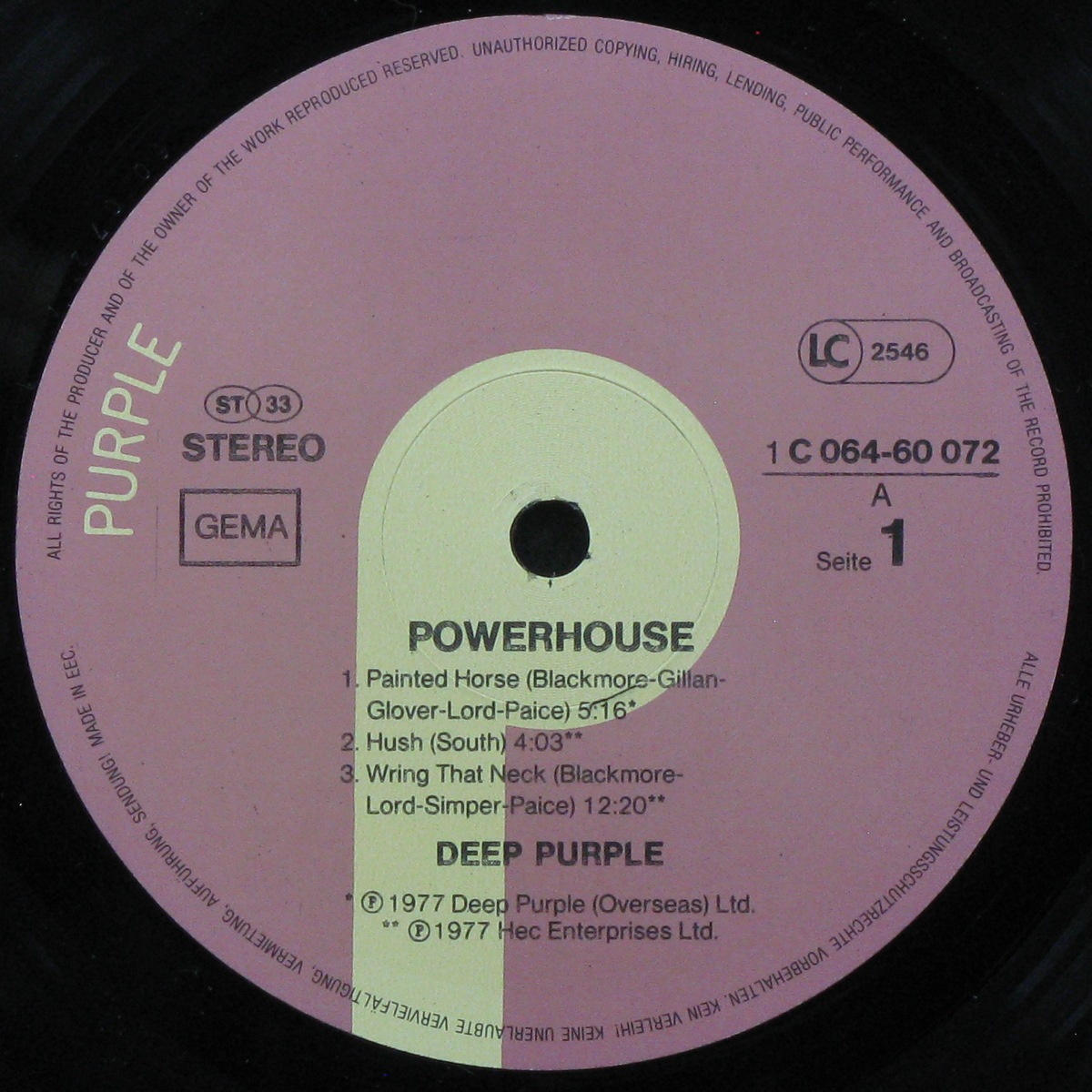 LP Deep Purple — Powerhouse фото 2