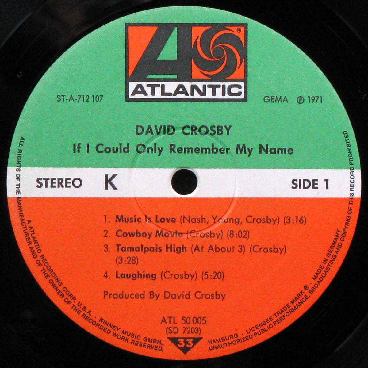 LP David Crosby — If I Could Only Remember My Name фото 3