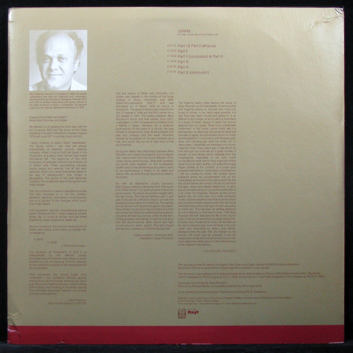 LP Akos Rozmann — Images Of The Dream And Death (3LP) фото 2