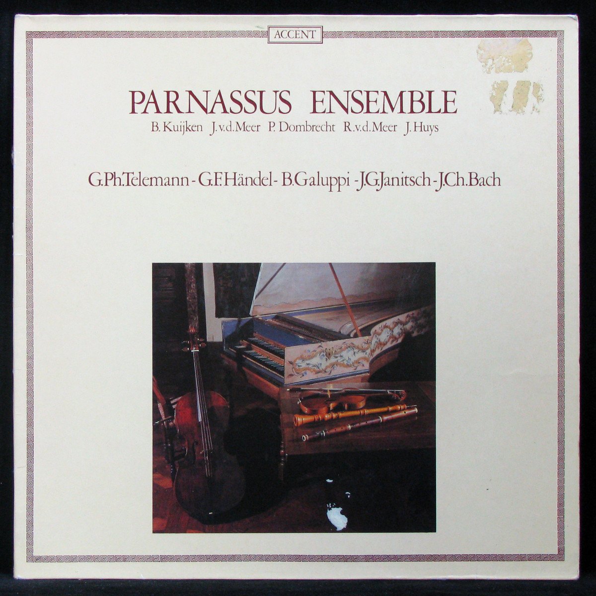 LP Parnassus Ensemble — Telemann / Handel / Bach / Galuppi: Parnassus Ensemblec фото