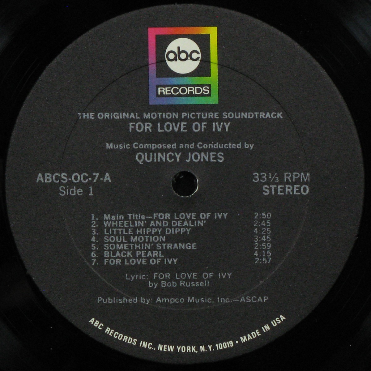 LP Quincy Jones — For Love Of Ivy фото 2