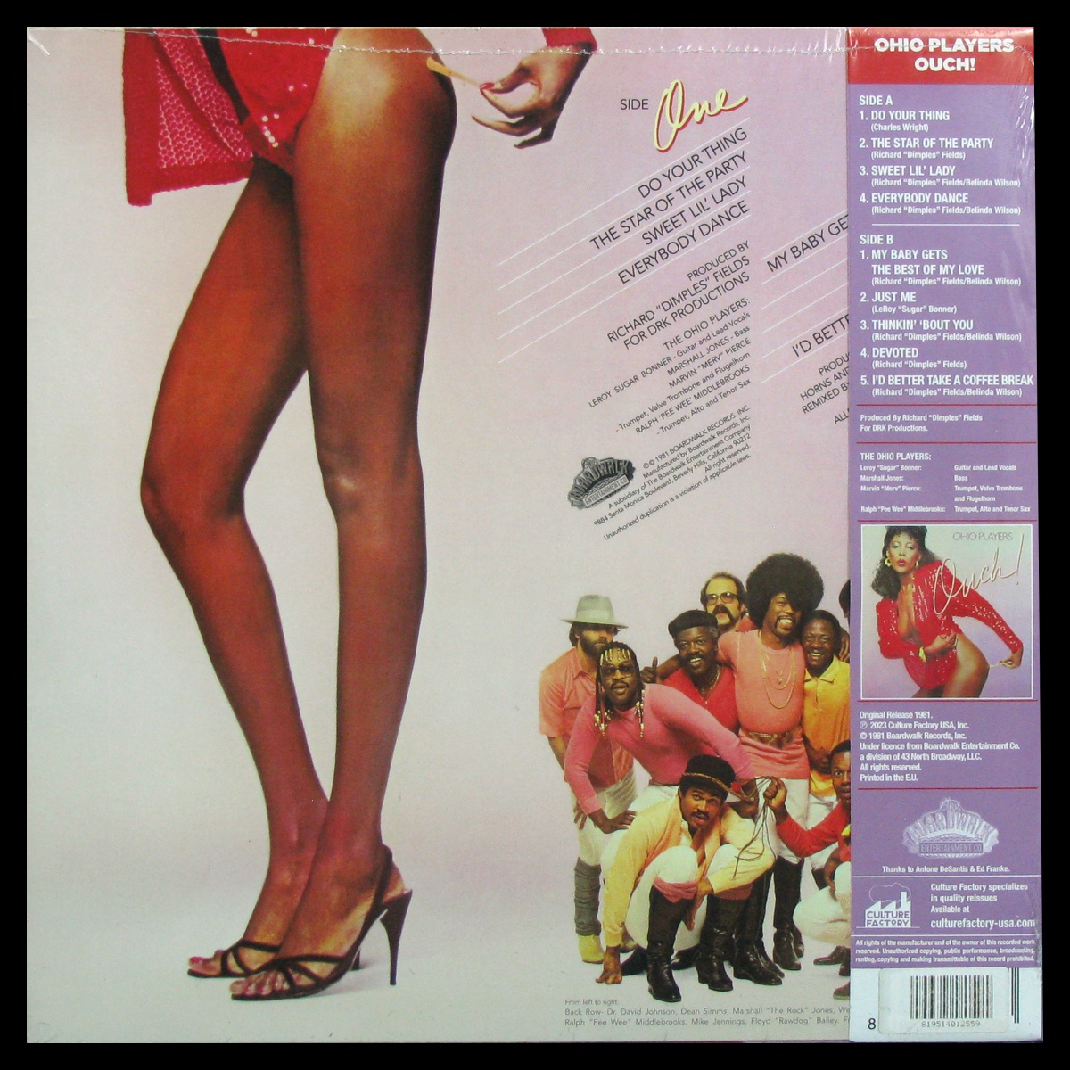 LP Ohio Players — Ouch! (+ obi, coloured vinyl) фото 2