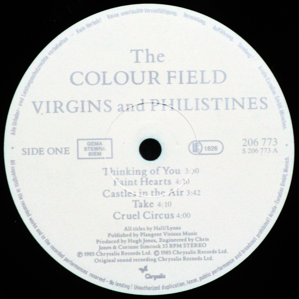 LP Colour Field — Virgins And Philistines фото 2
