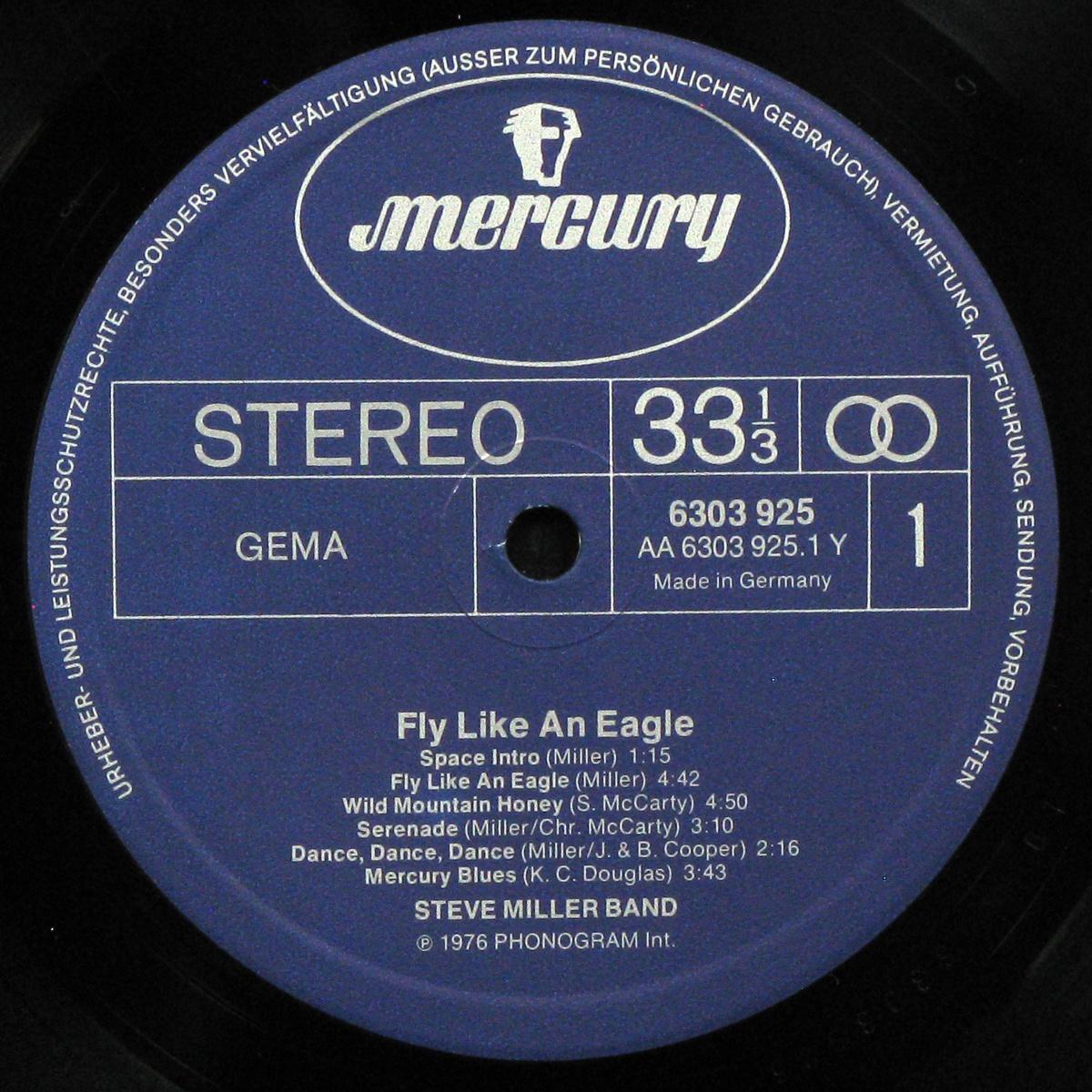 LP Steve Miller Band — Fly Like An Eagle фото 2