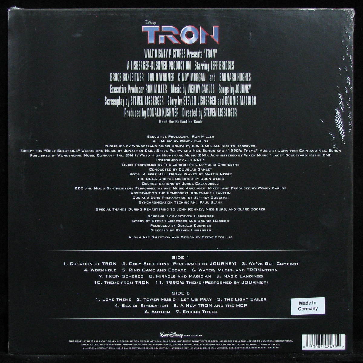 LP Wendy Carlos — Tron (Original Motion Picture Soundtrack) фото 2