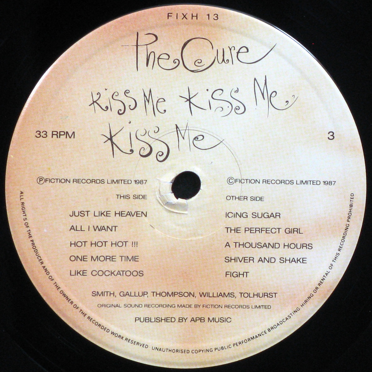 LP Cure — Kiss Me Kiss Me Kiss Me (2LP) фото 9