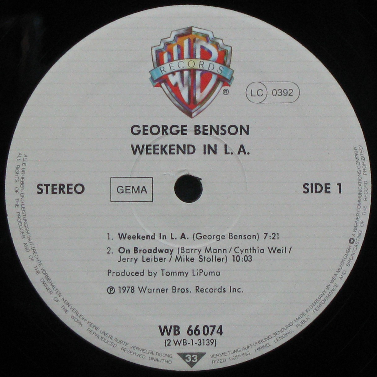 LP George Benson — Weekend In L.A. (2LP) фото 2