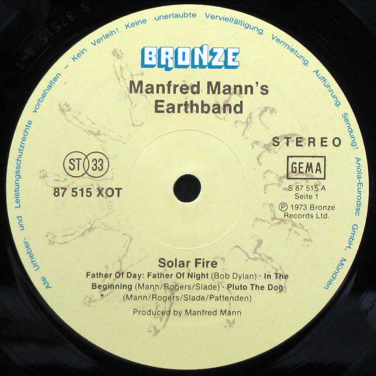LP Manfred Mann's Earth Band — Solar Fire фото 2