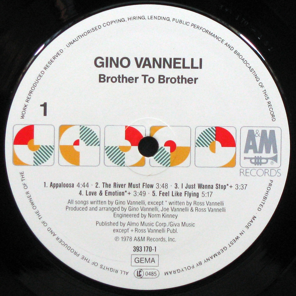 LP Gino Vannelli — Brother To Brother фото 2