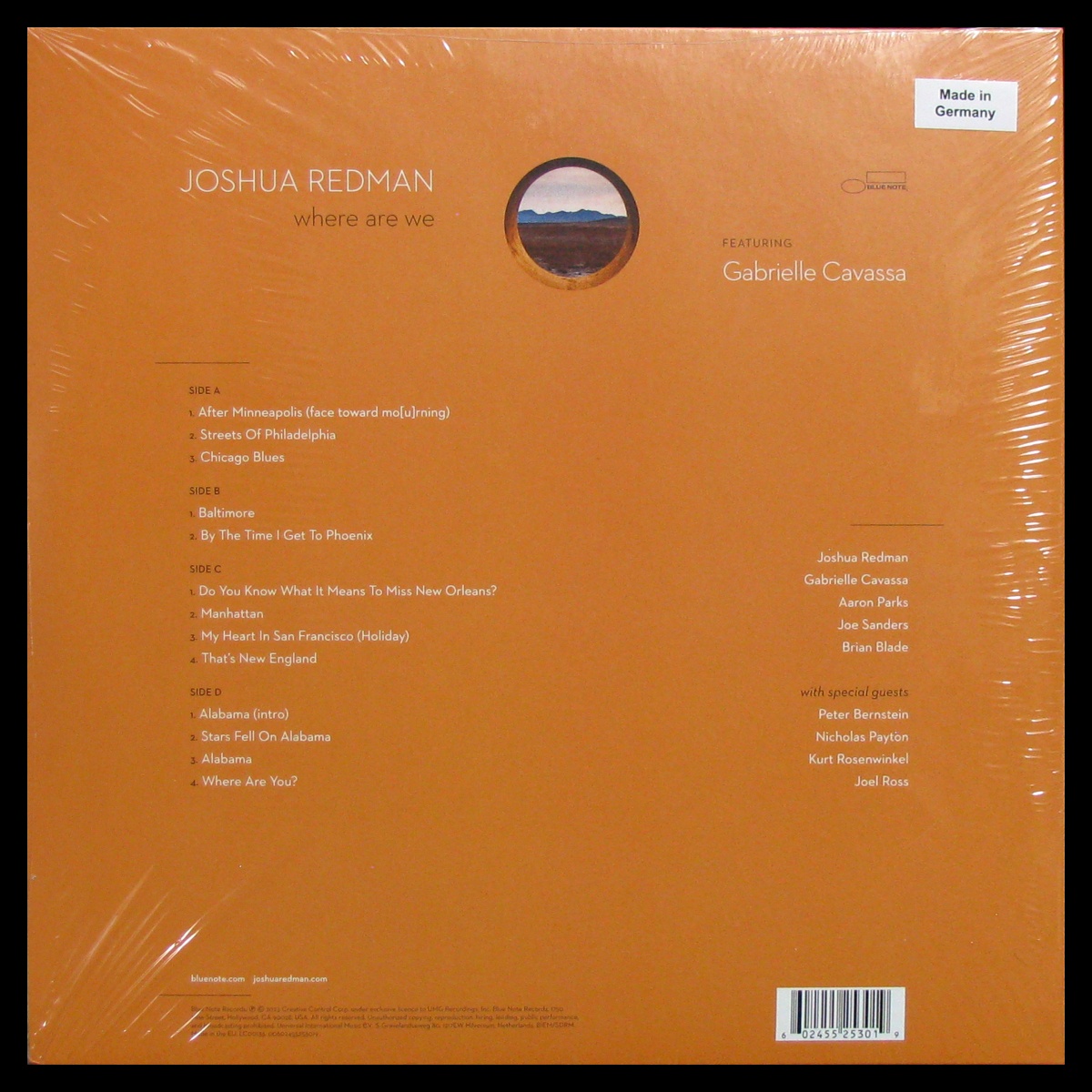 LP Joshua Redman — Where Are We (2LP) фото 2
