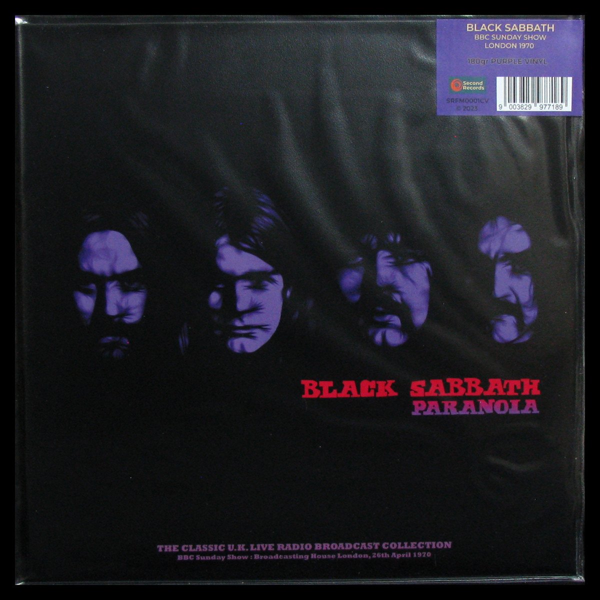 LP Black Sabbath — Paranoia (BBC Sunday Show : London 1970) (coloured vinyl) фото