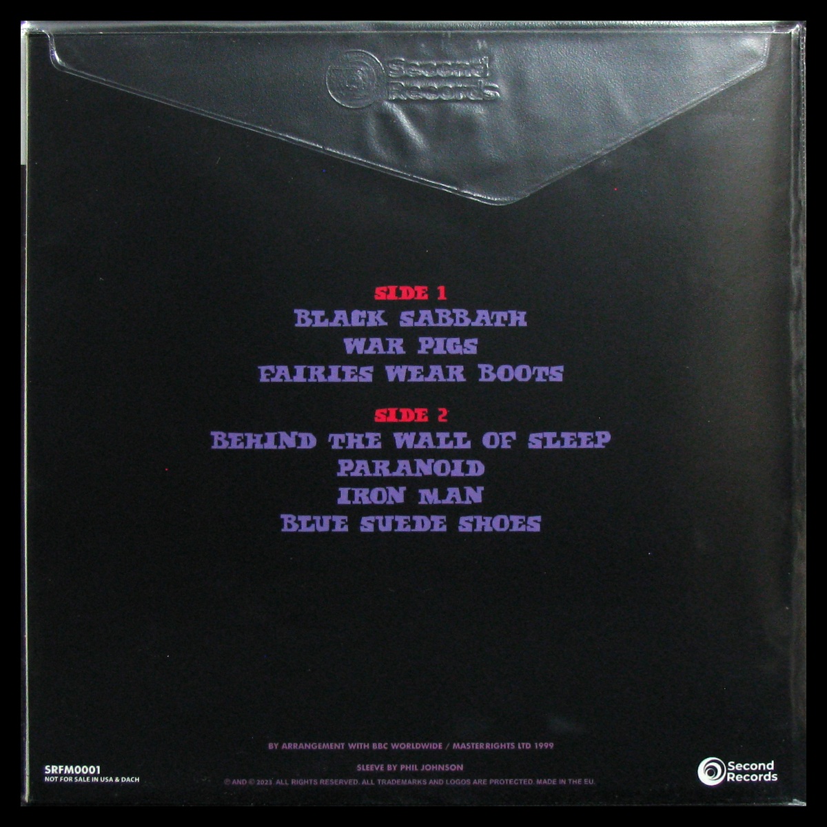 LP Black Sabbath — Paranoia (BBC Sunday Show : London 1970) (coloured vinyl) фото 2