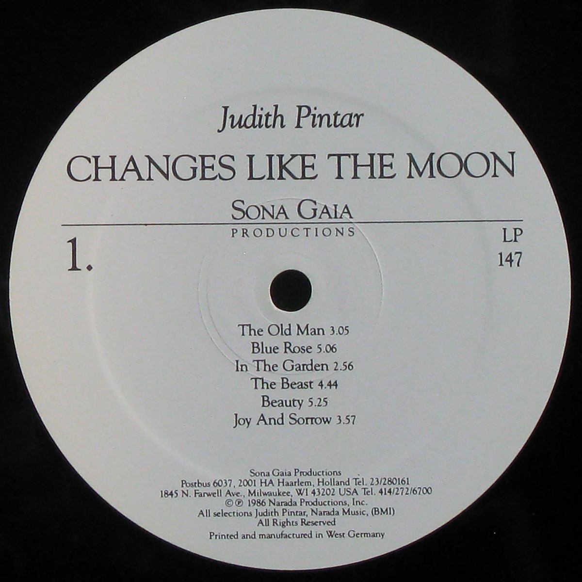 LP Judith Pintar — Changes Like The Moon фото 2