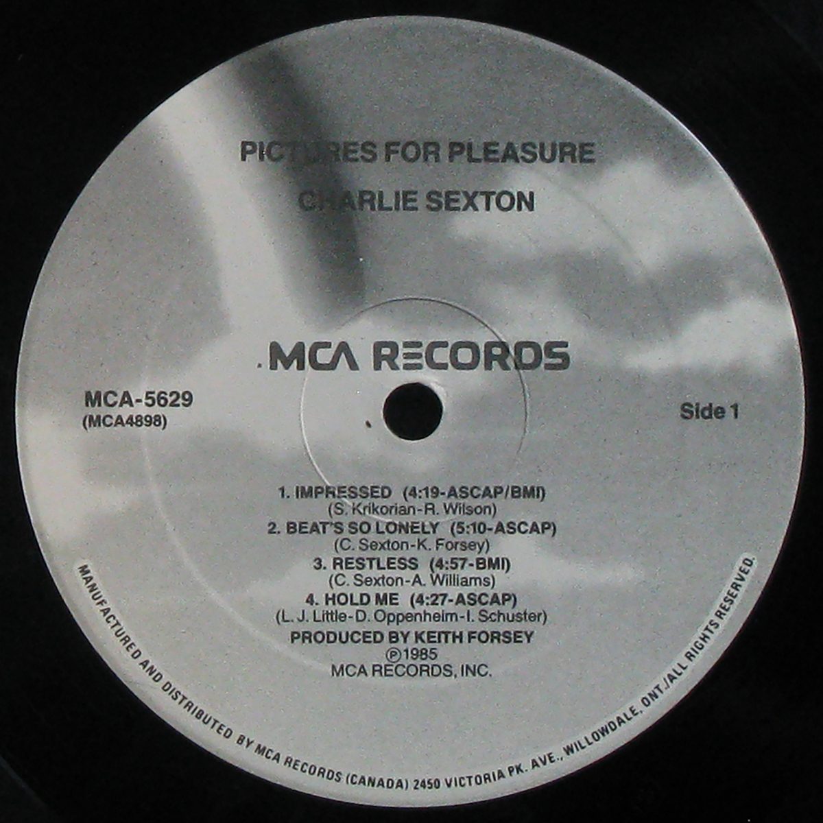 LP Charlie Sexton — Pictures For Pleasure фото 3