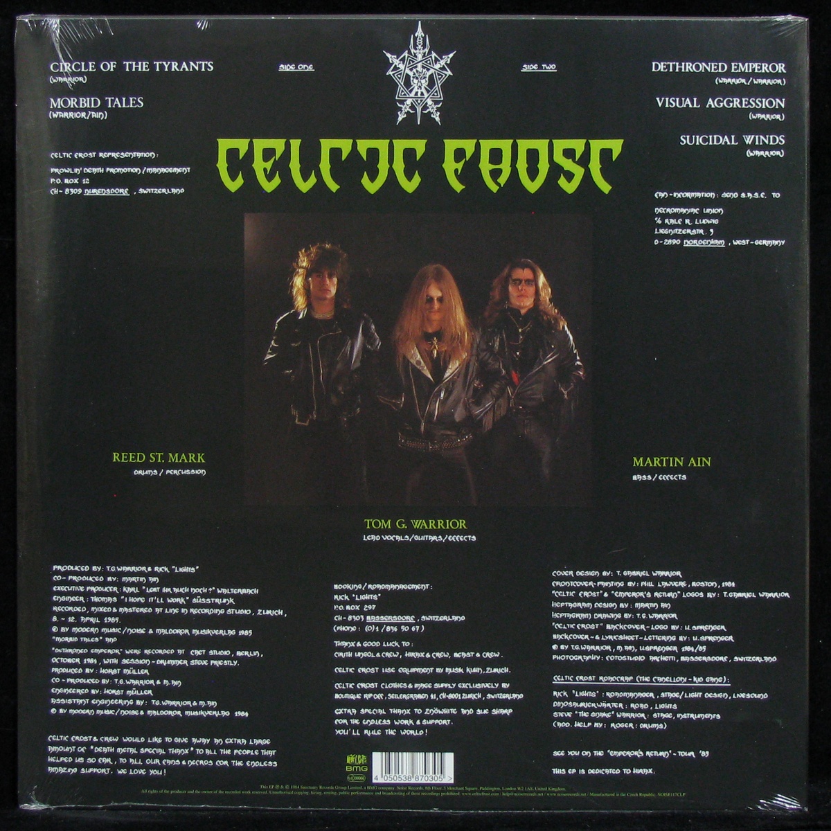 LP Celtic Frost — Emperor's Return (EP, + poster) фото 2
