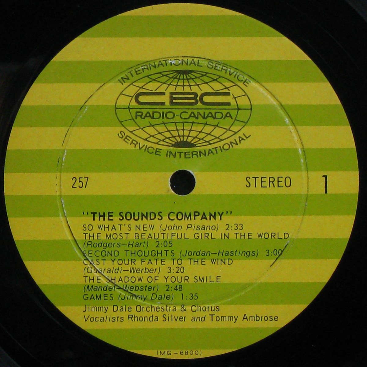 LP Jimmy Dale Orchestra & Chorus / Rhonda Silver / Tommy Ambrose — Sounds Company фото 3