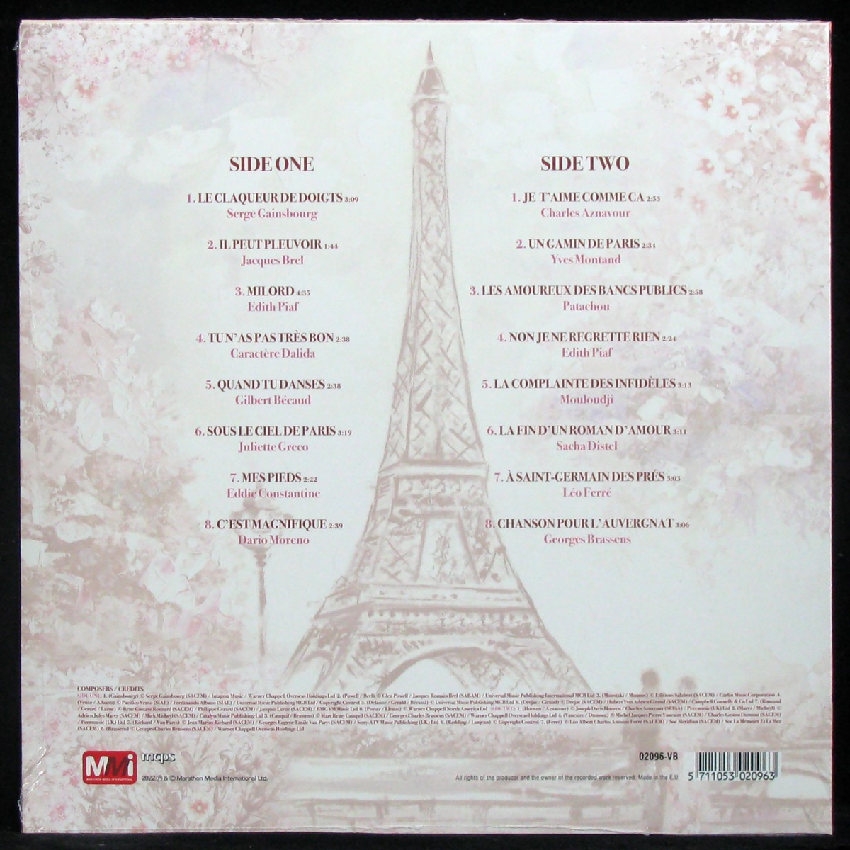 LP V/A — L'amour A Paris (16 Chansons D'amour) фото 2
