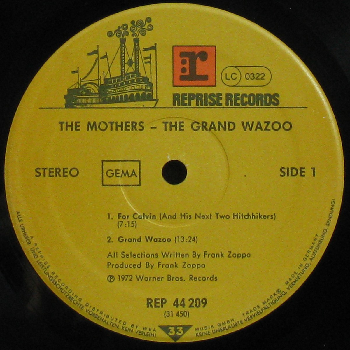 LP Frank Zappa / Mothers — Grand Wazoo фото 4