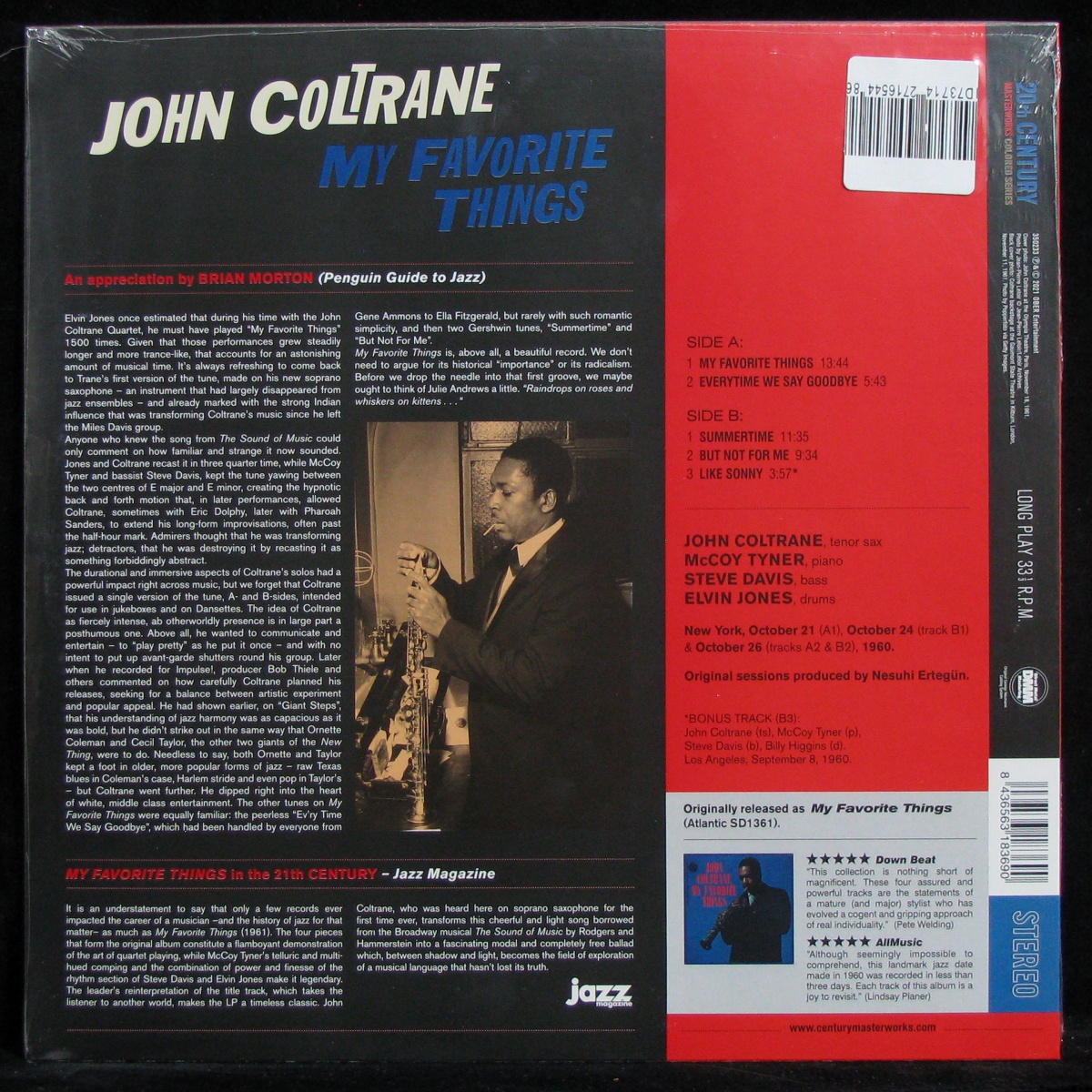 LP John Coltrane — My Favorite Things (coloured vinyl) фото 2