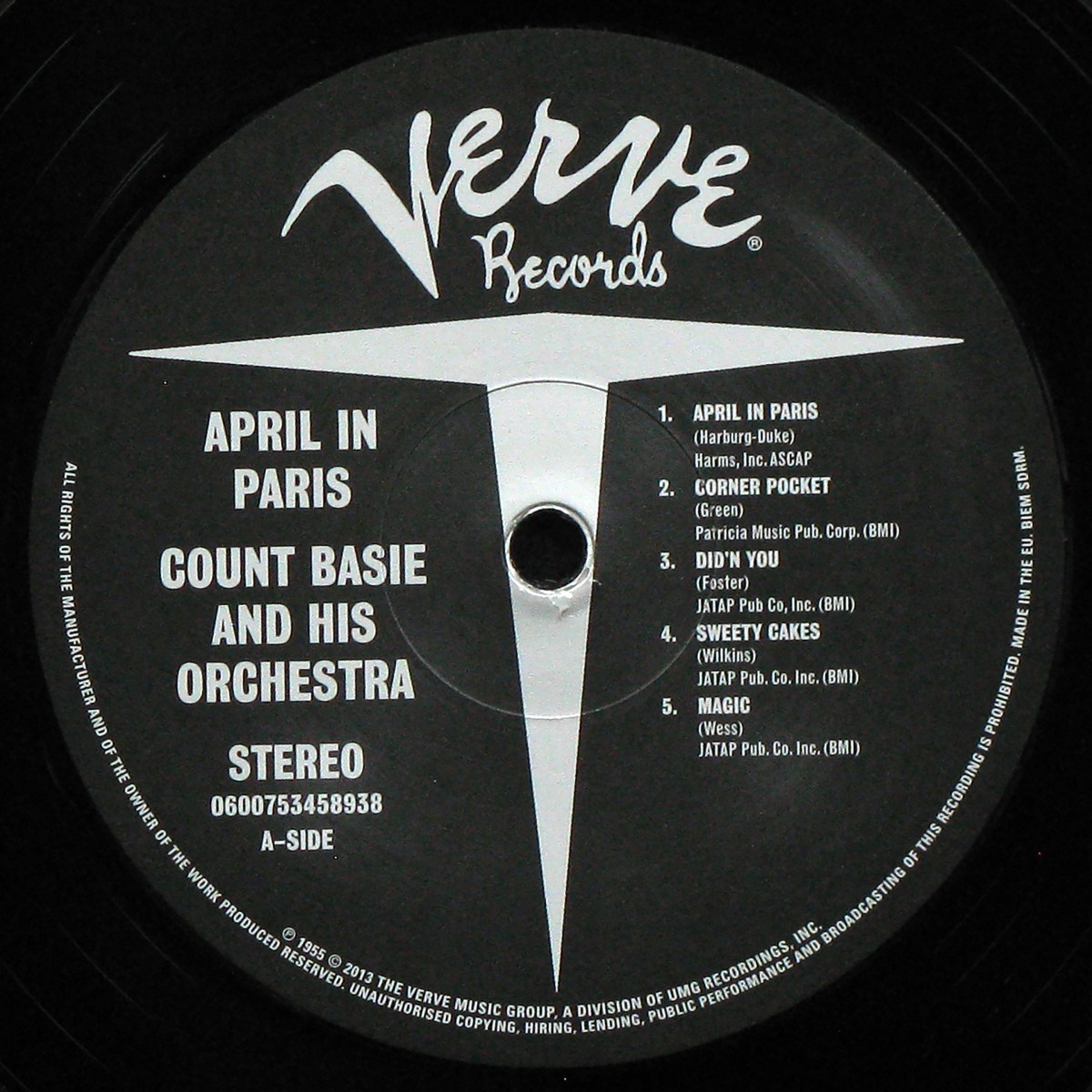 LP Count Basie And His Orchestra — April In Paris фото 2