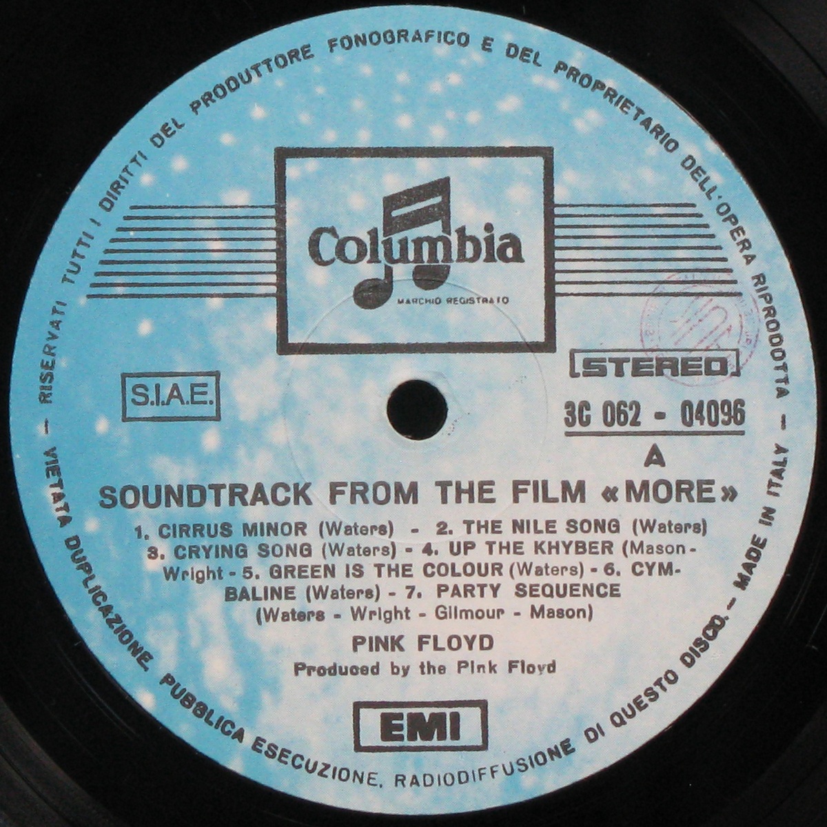 LP Pink Floyd — Soundtrack From The Film 'More' фото 3