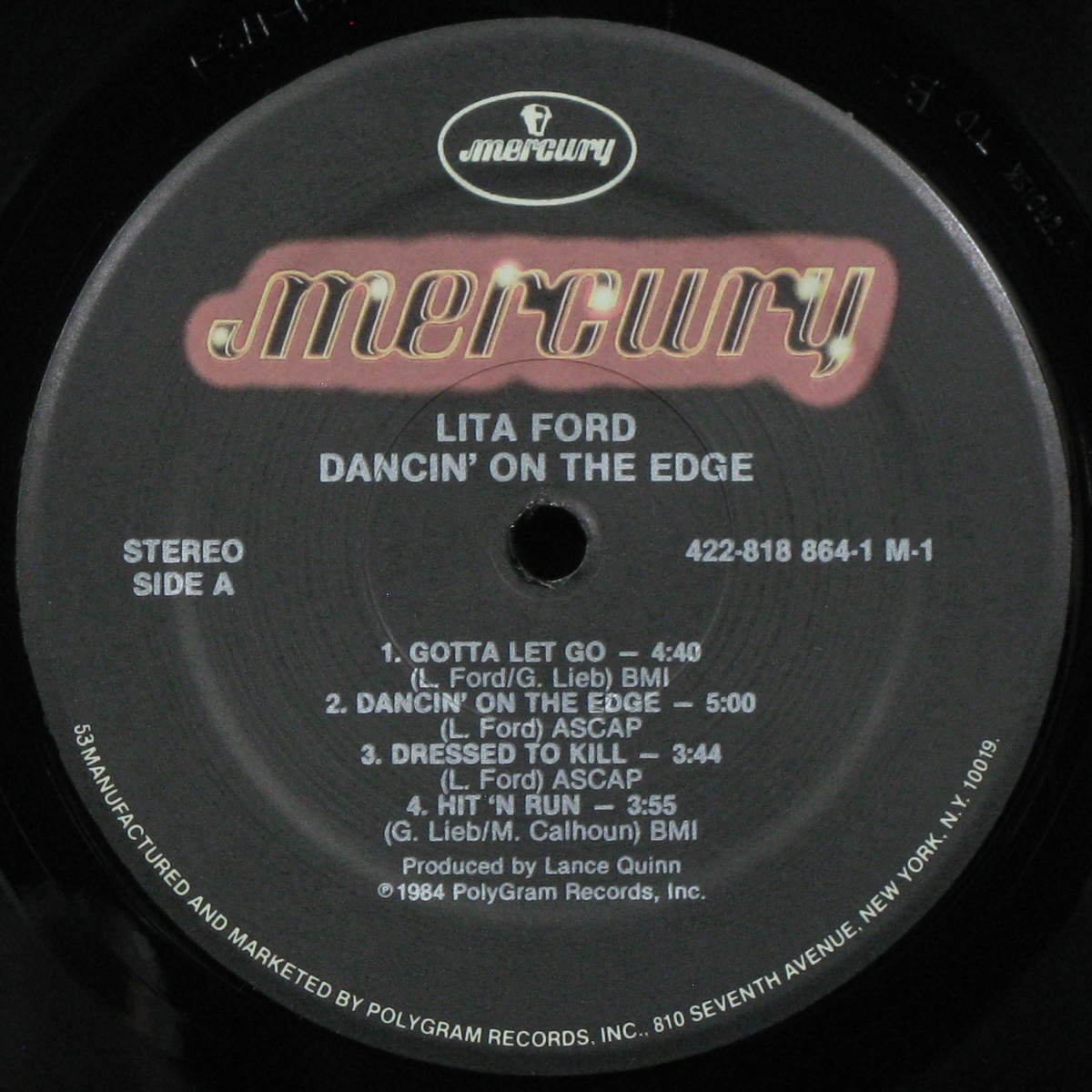 LP Lita Ford — Dancin' On The Edge фото 3